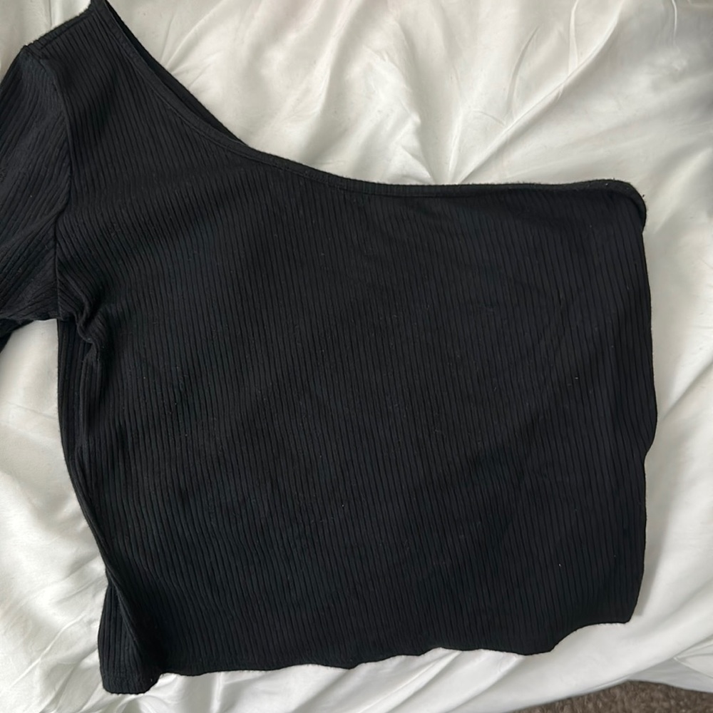 one strap long sleeve top